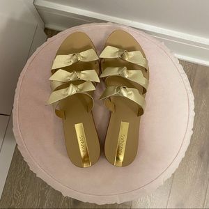 Kaanas Recife Bow Sandals - Gold